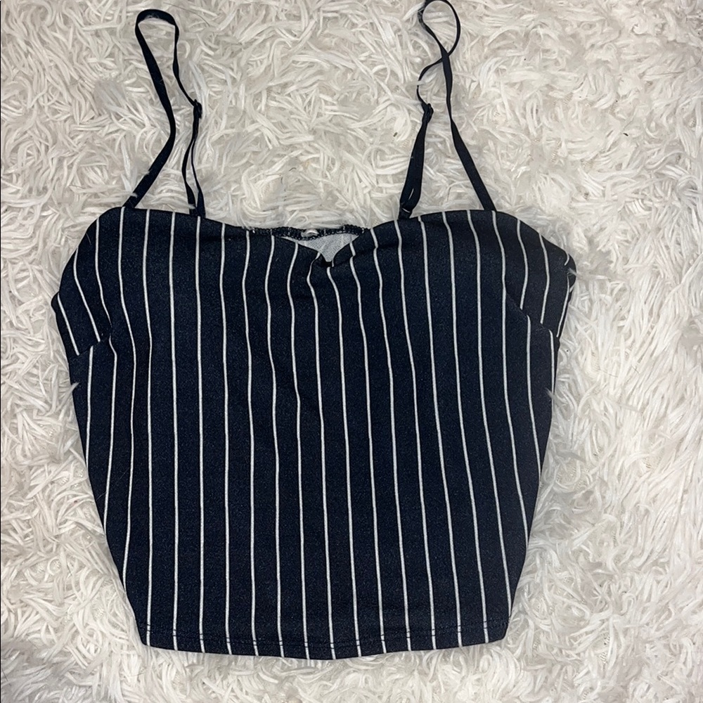 Blue Sleeveless Fitted Camisole